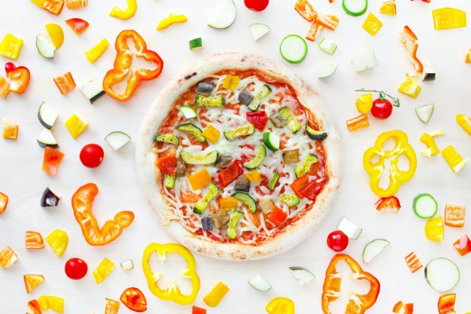 vegansk hjemmelaget pizza